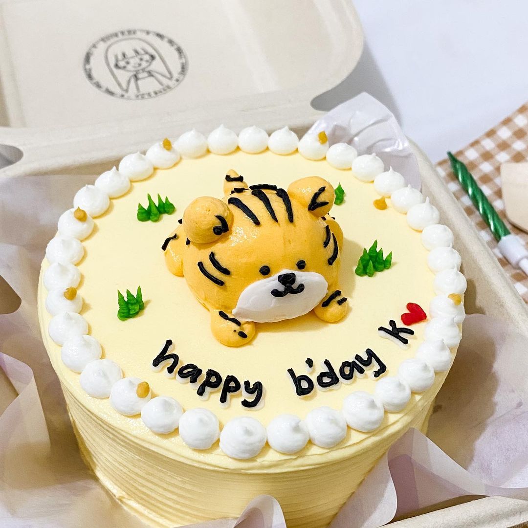 Bánh sinh nhật con hổ dễ thương