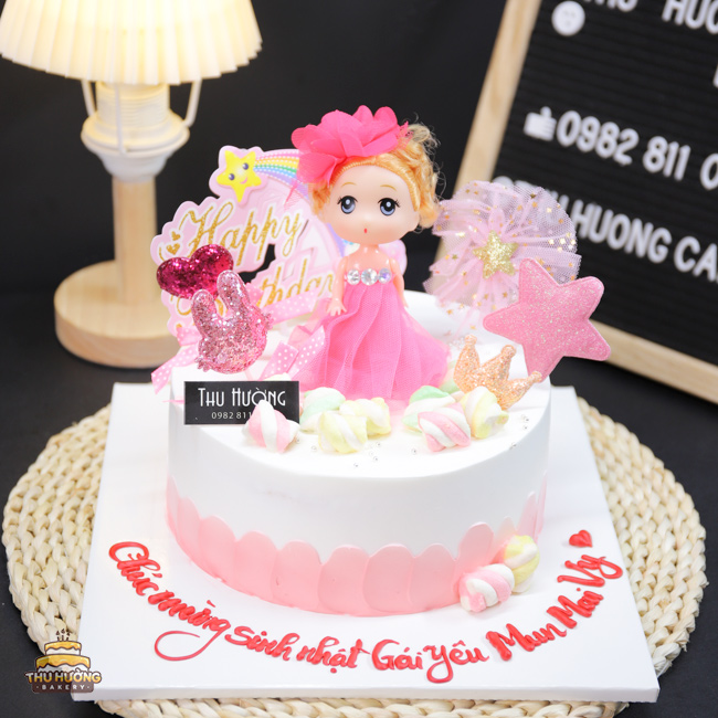 Bánh sinh nhật công chúa chibi