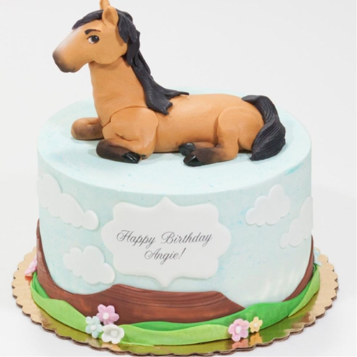 Bánh sinh nhật hình con ngựa hoang dã làm quà tặng