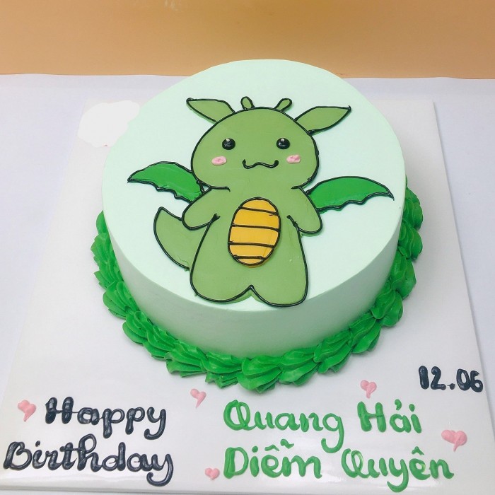 Bánh sinh nhật khủng long cute