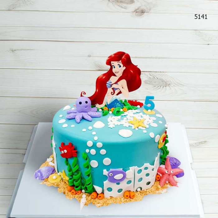 Bánh sinh nhật nàng tiên cá dễ thương