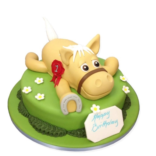 Bánh sinh nhật tạo hình con ngựa cute
