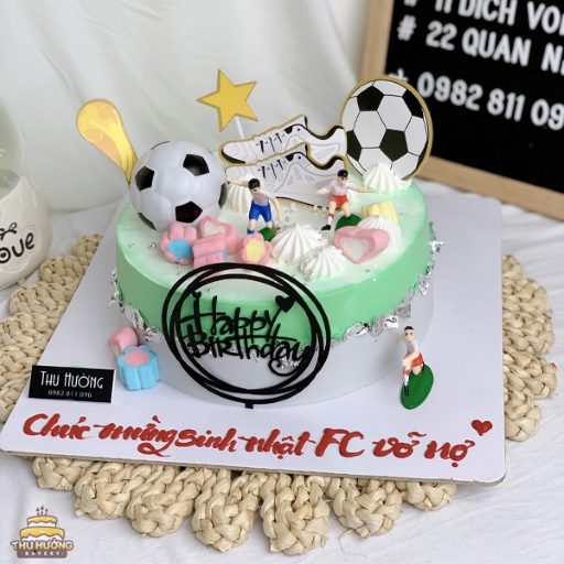 Bánh sinh nhật trang trí đội bóng đá sinh động