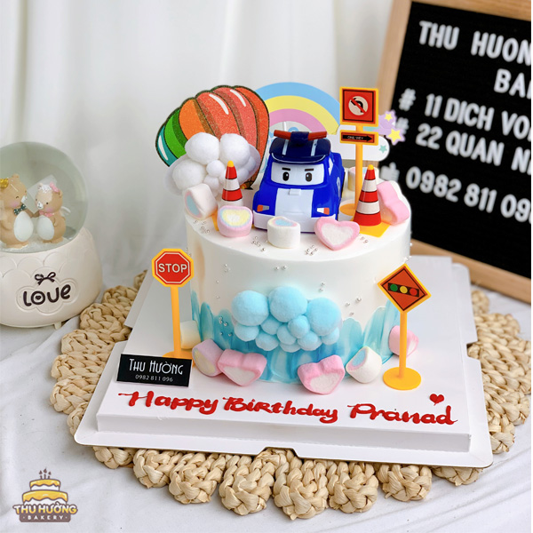 Bánh fondant mừng đầy tháng bé trai