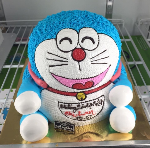 Mẫu bánh sinh nhật Doremon phiên bản béo ú
