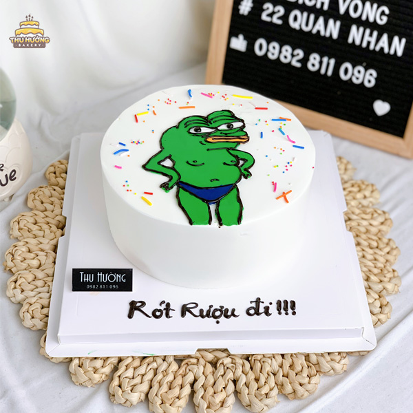 Mẫu bánh sinh nhật troll bạn thân hot hit