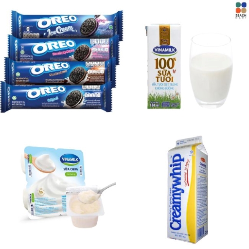 Nguyên liệu làm bánh kem oreo