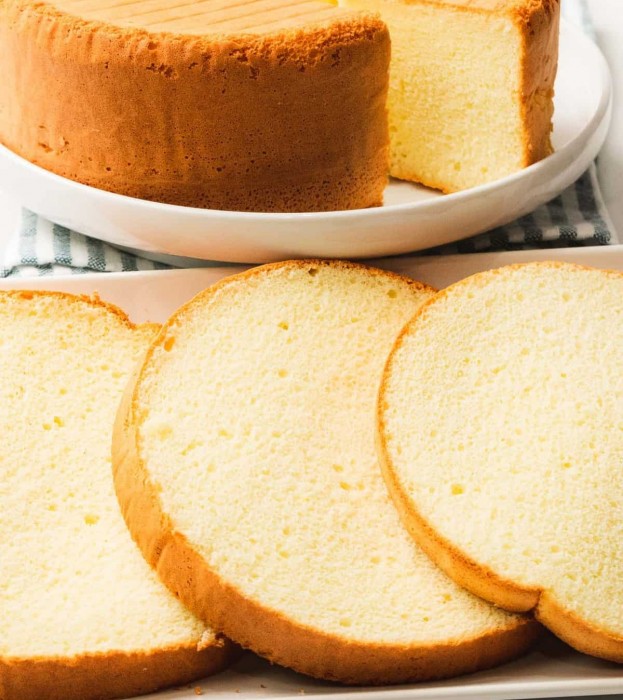 Sponge Cake chứa ít bơ