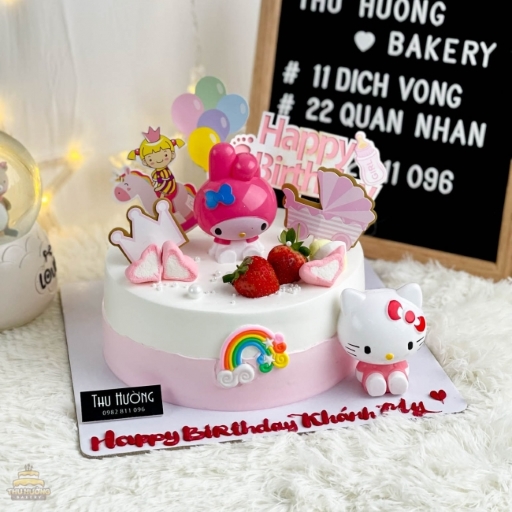 Tham khảo bộ sưu tập hình ảnh bánh sinh nhật hình Hello Kitty đẹp