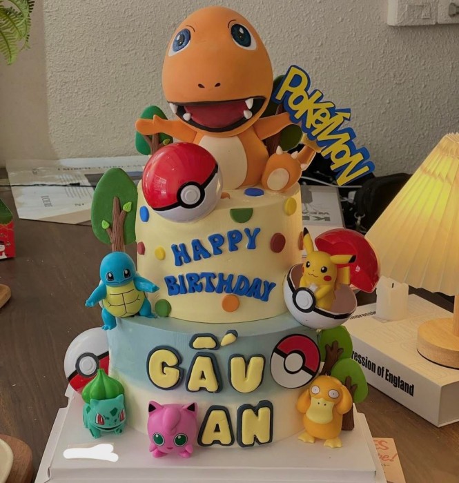 Tham khảo nhiều mẫu bánh sinh nhật Pokemon đẹp