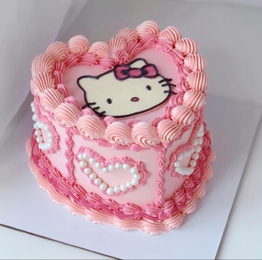 Thêm một hình ảnh bánh sinh nhật Hello Kitty cute