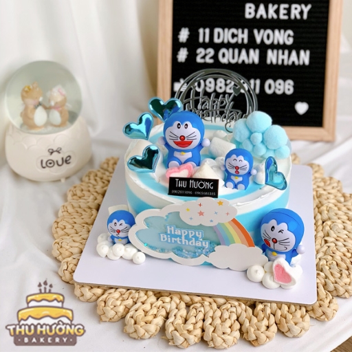 Trang trí bánh sinh nhật với chủ đề doraemon vui nhộn