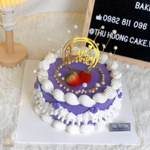 Bánh sinh nhật tone tím đẹp