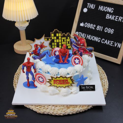 Bánh sinh nhật siêu nhân nhện đẹp