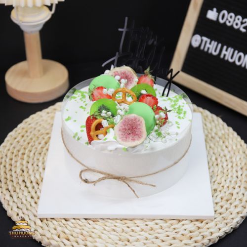 Bánh sinh nhật hoa quả bánh macaron