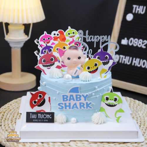 Bánh sinh nhật baby shark -4