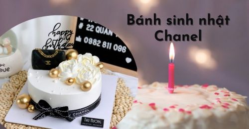 Mẫu bánh sinh nhật Chanel sang chảnh cho nữ