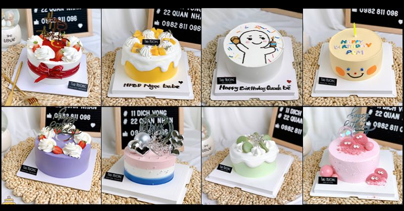 55+ Mẫu bánh kem đơn giản sinh nhật kiểu Hàn Quốc